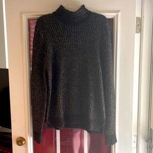 Mens Express long sleeve knitted turtleneck sweater